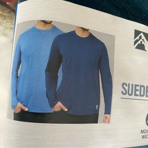 RUGGED ELEMENTS 2 pack Sueded T shirts long sleeve NWT new
